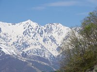 白馬鑓ヶ岳と杓子岳
